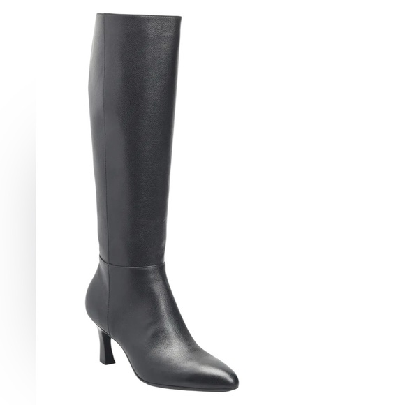 Sofft Boots Sonya Knee High Kitten Heel Pointed Toe Genuine Leather Black Size 8 - Picture 15 of 15